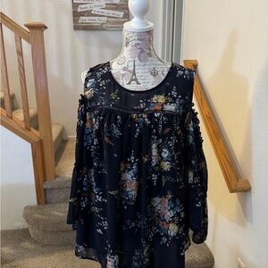 Lucky Brand Black Blouse Top